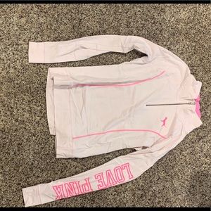 Track half zip from PINK by Victoria Secret